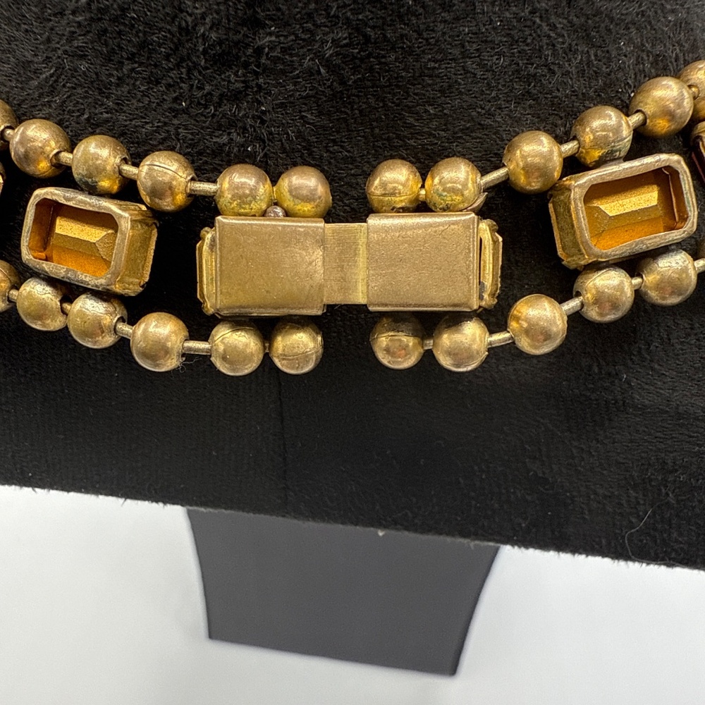 Art Deco amethyst glass necklace - Picture 10 of 14